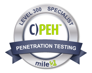 C)PEH Certified Professional Ethical Hacker Badge