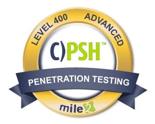 Level 400 C)PSH Badge Mile2