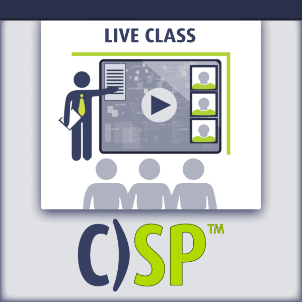 C)SP Certified Security Principles live class