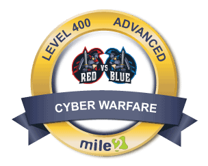 Level 400, Red vs Blue Badge Mile2